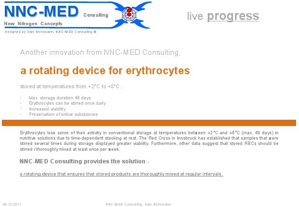NNC-Group - NNC-LIN MS UG - Latest - November 2011 - Rotating device for erythrocytes
